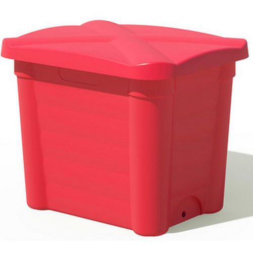 Contenitore di stoccaggio con coperchio-200L-Rosso,