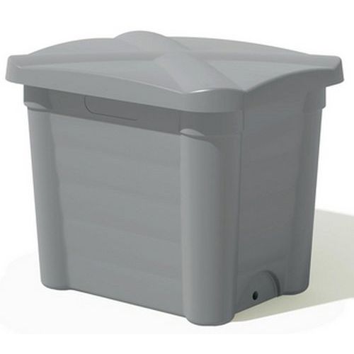 Contenitore di stoccaggio con coperchio-200L-Grigio,