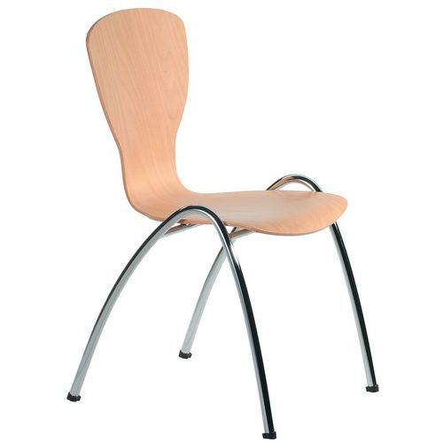 Sedia Gladys H Seduta:45 Mat.Base:Acciai Senza Braccioli,