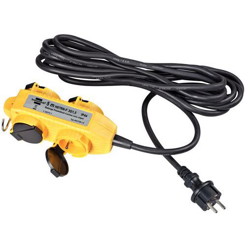 Prolunga 5 m con blocco 4 PRESE CON COPER. H07RN F 3G 2,5,