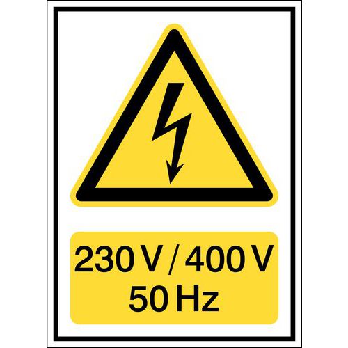 230 V/400 V/50 Hz - Tipo: adesivo, lunghezza: 21,
