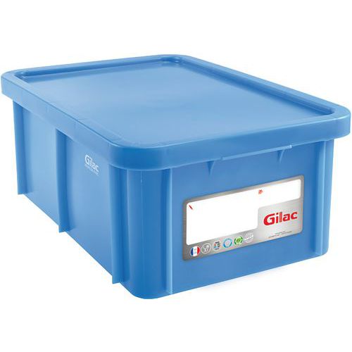 Conten.Impilab.Haccp 35L Blu 595X395X215 + Coperchio - Pp,