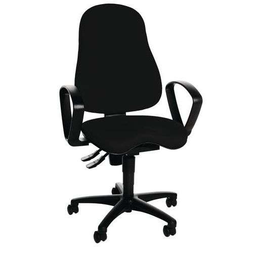Sedia da ufficio ergonomica Sitness 10 - Base nera,