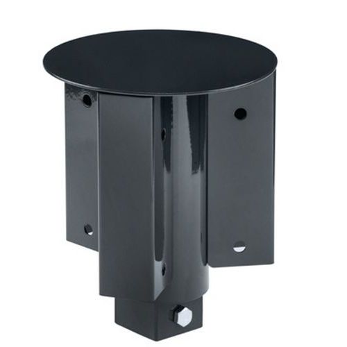 Supporto su palo per triplo aggancio per Tondo Acciao Galvanizzato Grigio manganese,