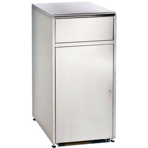 Contenitore con sportello basculante Acciaio inox AISI 430 120 lt,