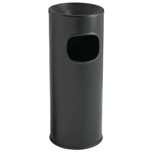 Posacenere gettacarte Metallo Vernice Epossidica Nera 22 L,