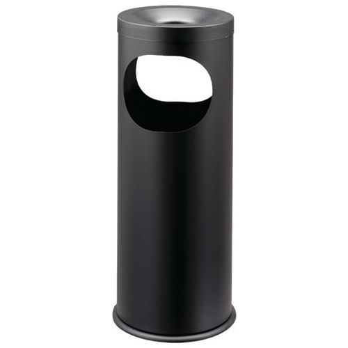 Posacenere gettacarte Metallo Vernice Epossidica Nera 19 L,