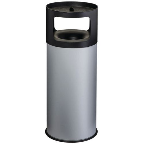 Posacenere gettacarte auto-estinguente Metallo Vernice Epossidica Grigia 90 L,