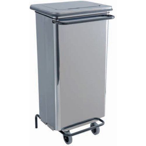 Contenitore mobile a pedale Acciaio inox AISI 430 110 lt,