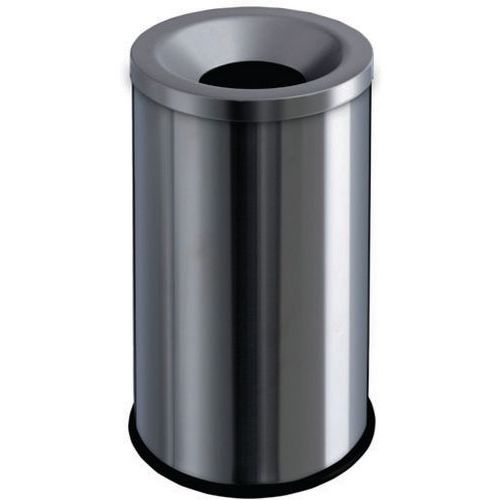 Gettacarte auto-estinguente Acciaio inox AISI 430 90 lt,