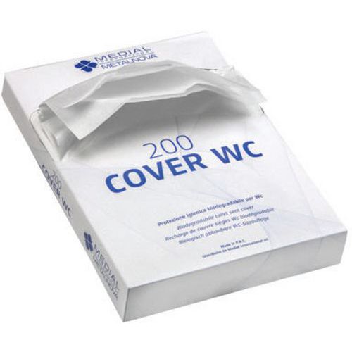 Carta copriwater biodegradabile Ovatta di pura cellulosa 25 x 200 fogli,