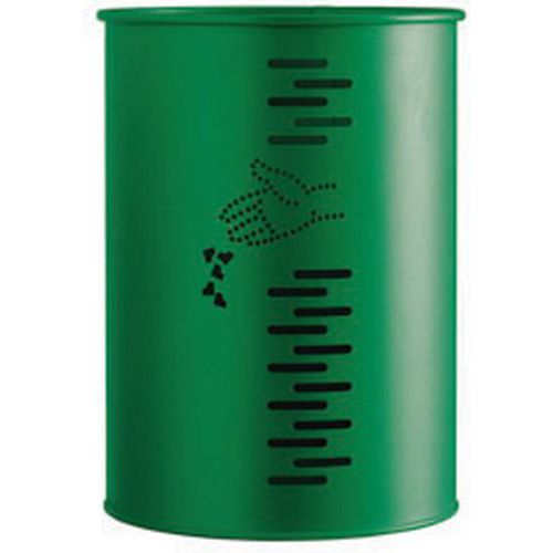 Gettacarte girevole cilindrico Acciao Galvanizzato Verde 22 L,