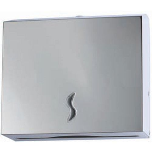 Distributore di carta asciugamani (200 fogli - piegatura C o Z) Acciaio inox AISI 430 200 fogli,
