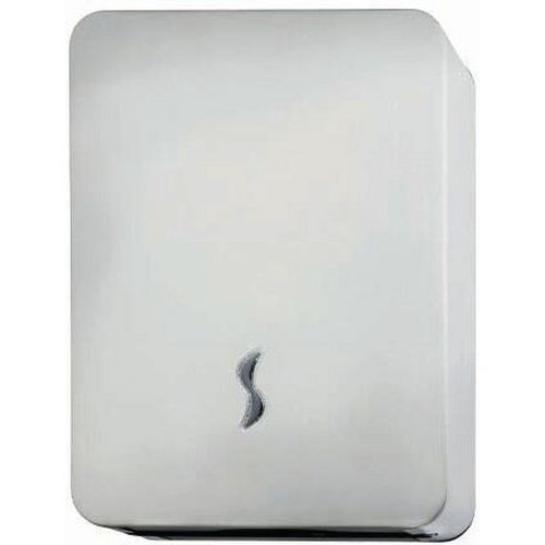 Distributore di carta asciugamani (400 fogli - piegatura C o Z) Acciaio inox AISI 304 400 fogli,