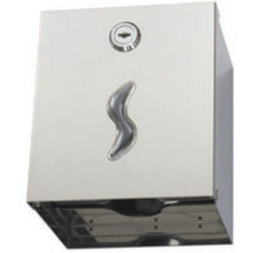 Distributore singolo di carta igienica interfogliata Acciaio inox AISI 430 250 fogli,