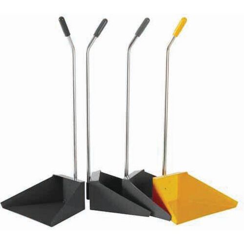 Paletta alza immondizia con manico lungo Metallo Verniciato Giallo,