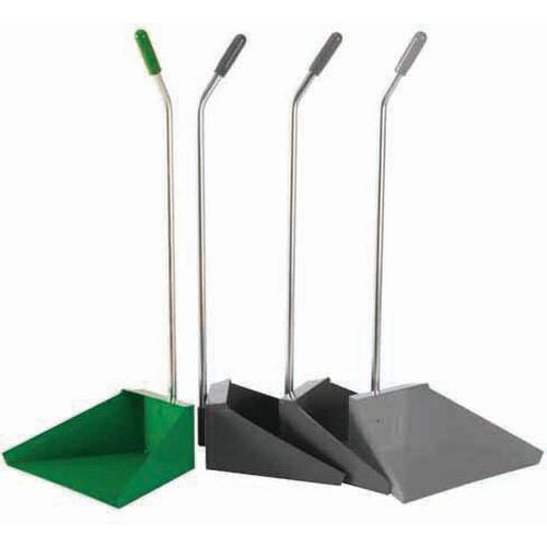 Paletta alza immondizia con manico lungo Metallo Verniciato Verde,