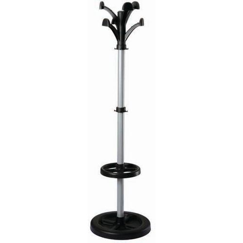 Appendiabito Polipropilene-Metallo Verniciato Grigio-Nero 8 ganci,