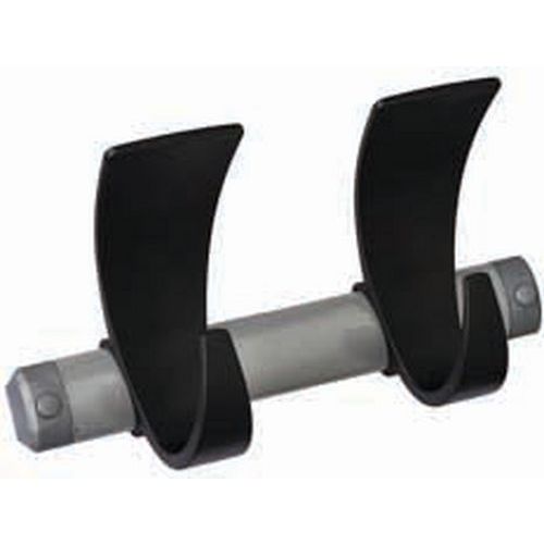 Appendiabito murale 2 ganci Polipropilene-Metallo Verniciato Grigio-Nero 2 ganci,