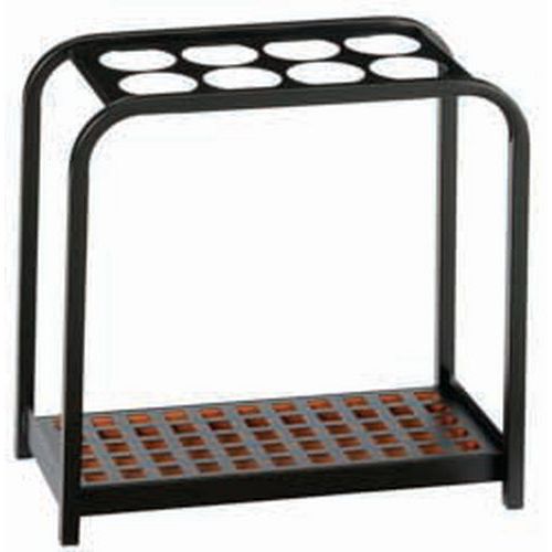 Portaombrelli Metallo Vernice Epossidica Nera 8 posti,