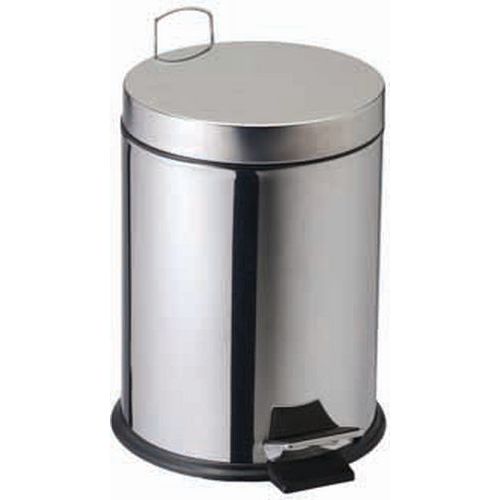 Pattumiera a pedale Acciaio inox AISI 304 5 lt,