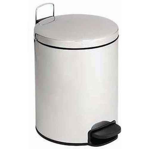 Pattumiera a pedale con coperchio a chiusura silenziosa Acciaio inox AISI 430 Brillante 3 L,