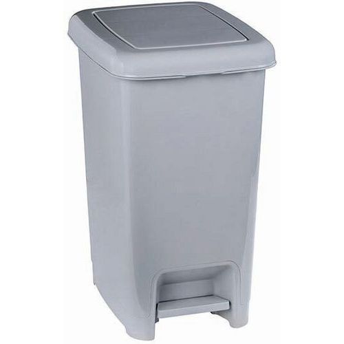 Pattumiera a pedale Grigio 60 lt,