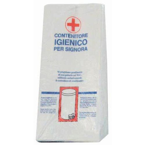 Sacchetti igienici in carta per assorbenti femminili Ovatta di pura cellulosa 10 x 200 sacchetti,