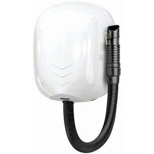 Asciugacapelli da parete con tubo Acciaio inox AISI 304 Verniciato Bianco 1100 W,