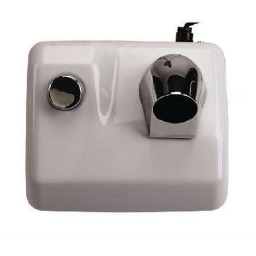 Asciugacapelli a pulsante Acciaio Verniciato Bianco 2400 W,
