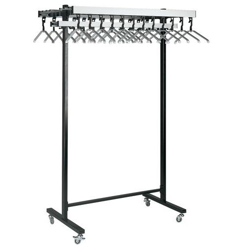 Appendiabiti Prof.110 cm Alluminio/Acciaio Material:Allumi,