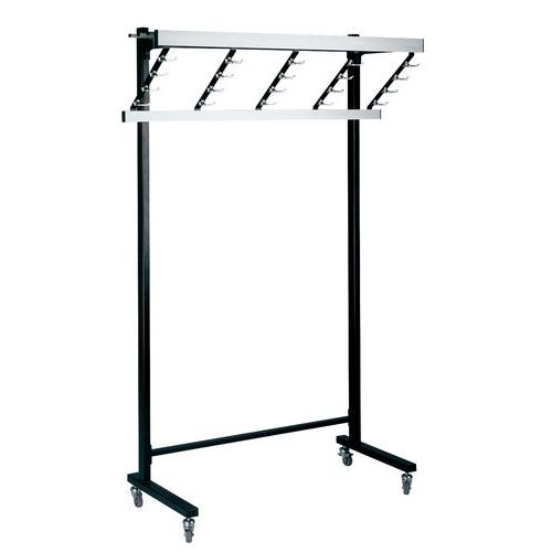 Appendiabiti Prof.50 cm Alluminio/Acciaio Material:Allumi,