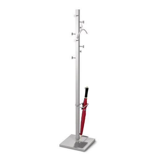 Attaccapanni Con Portaombrelli Relaxdays - 16 Ganci, Base In Marmo, Bianco 176.5cm - Foto 9