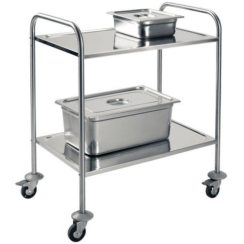 Carrello Da Cucina In Acciaio INOX ZNL - 3 Ripiani, Portata 200 Kg, Con Ruote E Freni - Foto 3
