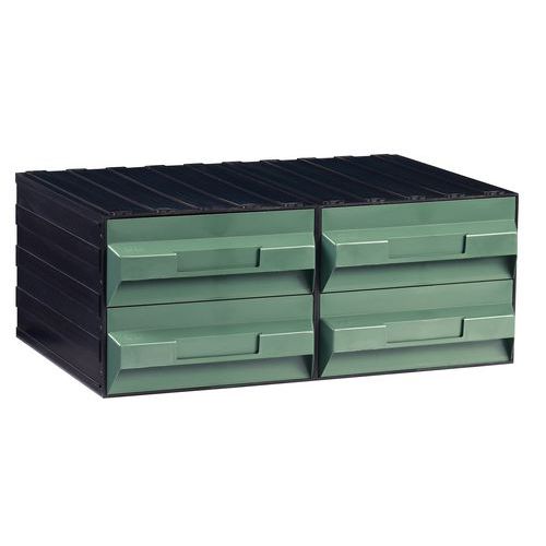 Blocco Mobile Cassetti Opachi Verde,