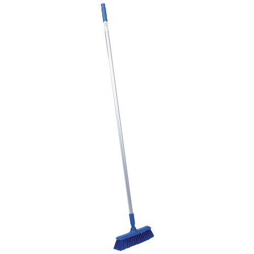 Manico alluminio 1m50 e spazzolone morbido HACCP-Blu-Manutan,