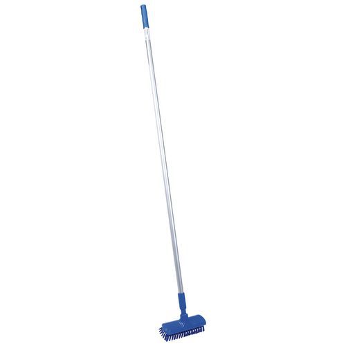 Manico alluminio 1m50 e spazzolone duro HACCP-Blu-Manutan,