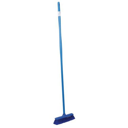 Manico alluminio 1m45 e spazzolone morbido HACCP-Blu-Manutan,
