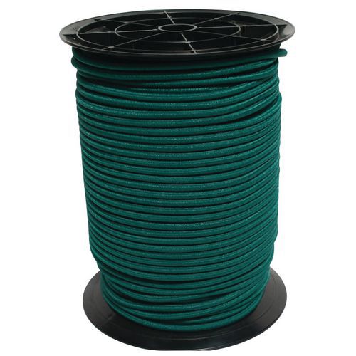 Cavo elastico da 6mm - bobina da 100m - verde,