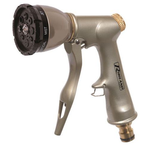 Pistola di innaffiatura in metallo e ottone multiuso,