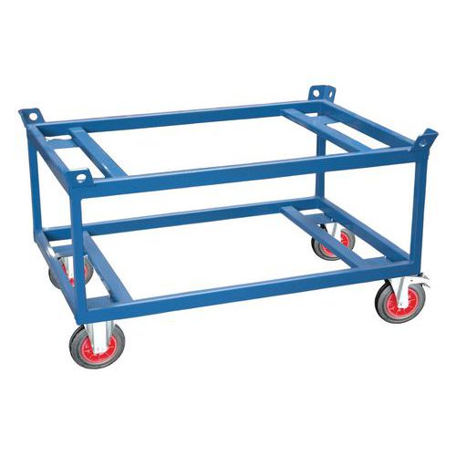 Base carrellata alta per carichi pesanti 500 kg 1200x800 mm,