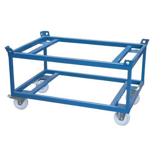 Base carrellata alta per carichi pesanti 1000 kg 1200x800 mm,