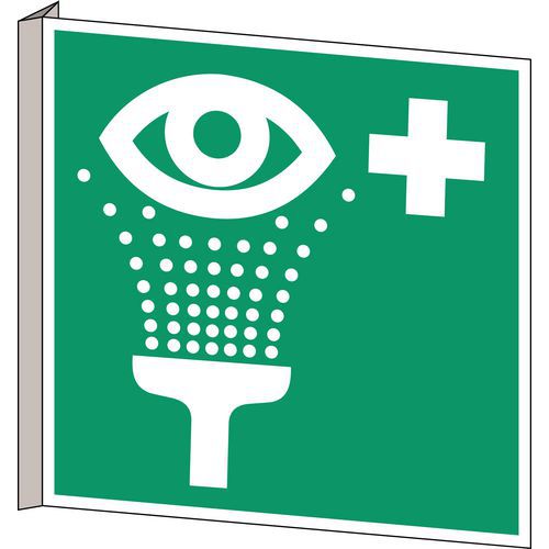 Cartello Di Evacuazione-Emerge Messag:Lavaggio mat.:Pvc,