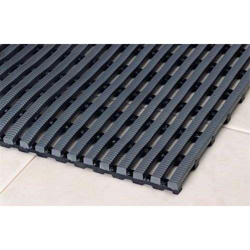 Griglia Heronrib, 122 cm x 10 m, grigio scuro,