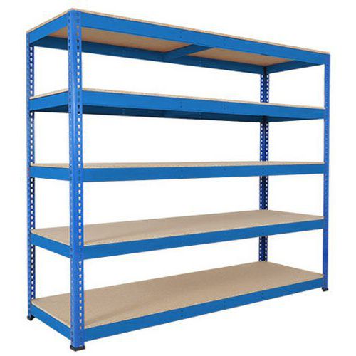 Scaffalatura Rapid 1 1980x2440x455 5 ripiani-Truciol-RAL5019,