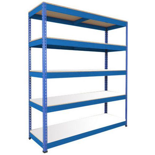 Scaffalatura Manutan Rapid 1 2440x1830x915 5 rip blu mel,