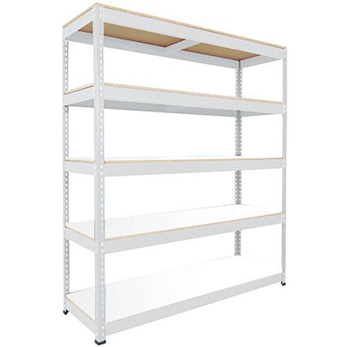 Scaffalatura Manutan Rapid 1 2440x1830x915 5 ripiani in melaminico zincato,