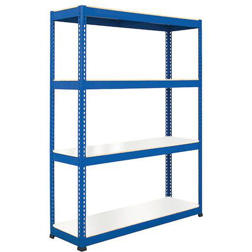Scaffalatura Manutan Rapid 1 2440x2440x915 4 rip blu mel,