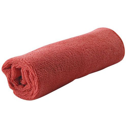 Panno quadrato in microfibra rosso,