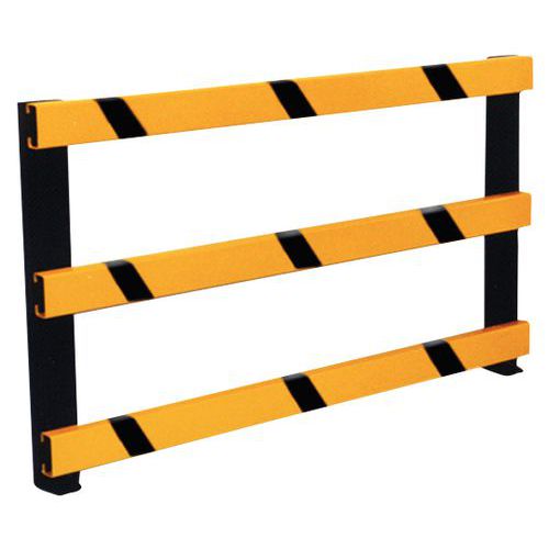 LISTELLO PER BARRIERA MODULARE L 1 M GIALLO + ADESIVO NERO,